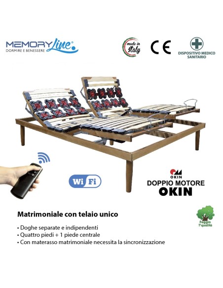 ROYAL WI-FI - Rete motorizzata erogonomica con telecomando senza fili