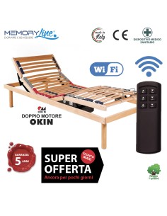 LUXURY LINE WI-FI - Rete motorizzata con telecomando wireless