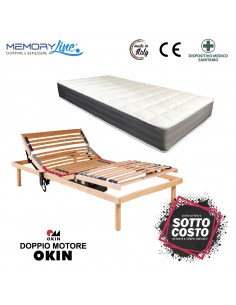 LUXURY LINE + LIGHT RELAX - Rete motorizzata + materasso in memory 2