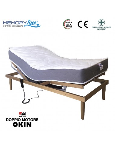 PLATINUM + LIGHT RELAX - Rete motorizzata + materasso in memory