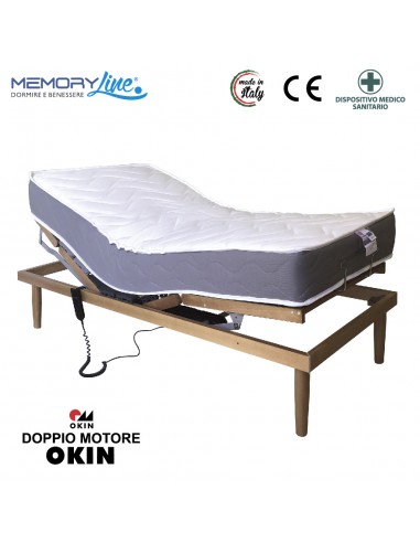 ROYAL + LIGHT RELAX - Rete motorizzata + materasso in memory