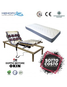 ROYAL + LIGHT RELAX - Rete motorizzata + materasso in memory