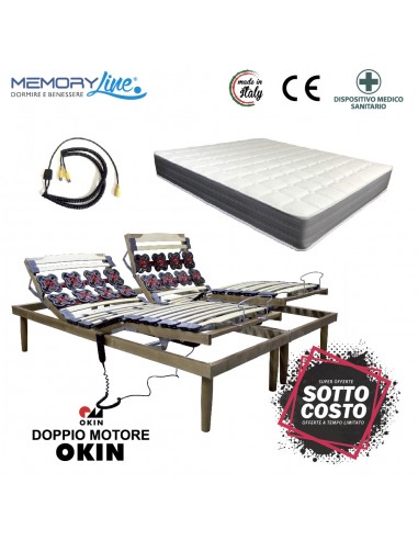 ROYAL + LIGHT RELAX - Rete motorizzata + materasso in memory