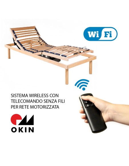 LUXURY LINE WI-FI - Rete motorizzata con telecomando wireless
