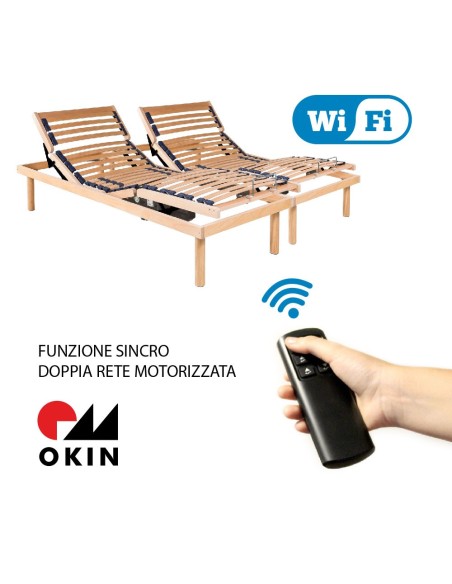 LUXURY LINE WI-FI - Rete motorizzata con telecomando wireless