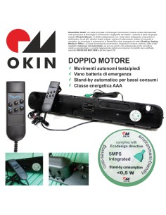 Telecomando con cavo per motore OKIN 2