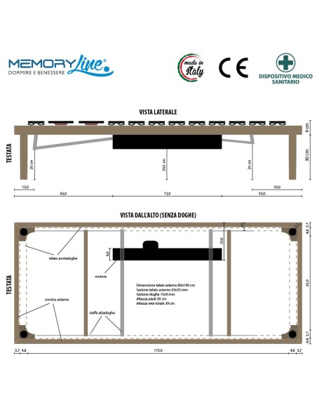 ROYAL WI-FI - Rete motorizzata erogonomica con telecomando senza fili