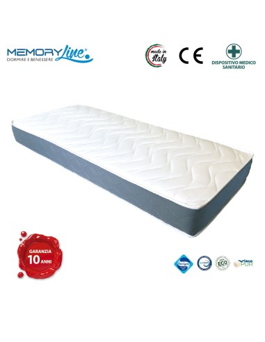 LIGHT RELAX - Materasso viscoelastico doppio strato memory e poliuretano