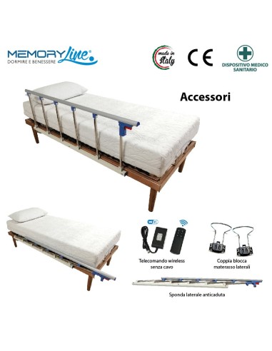 PLATINUM + LIGHT RELAX - Rete motorizzata e materasso viscoelastico doppio strato memory e poliuretano